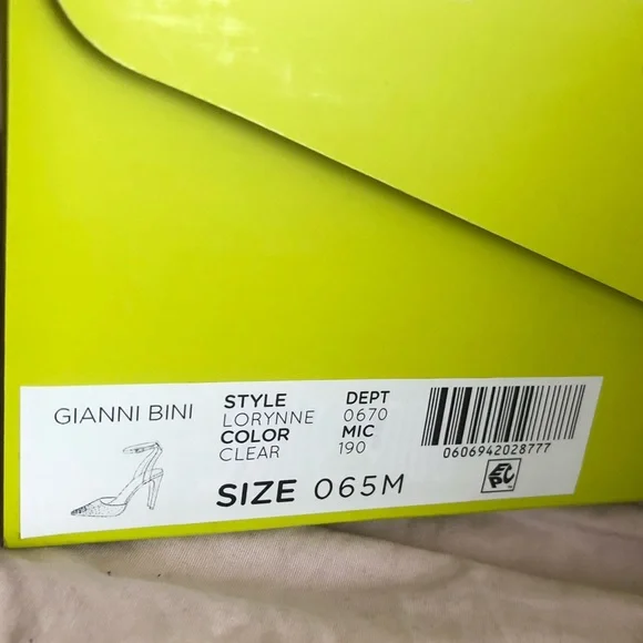 Gianni Bini Clear Rhinestone Studded Heels - Picture 9 of 12